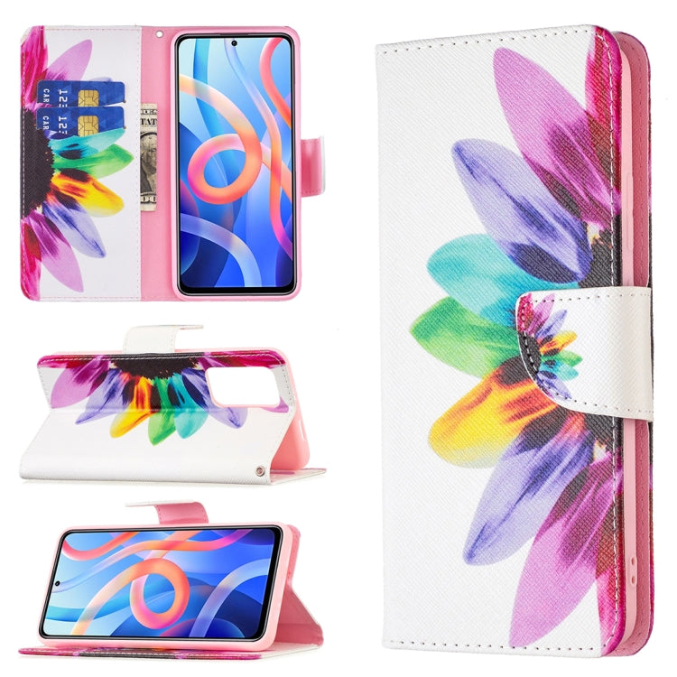 Custodia per telefono in pelle con motivo a disegno colorato, For Xiaomi Redmi Note 11T 5G / M4 Pro 5G, For Xiaomi Redmi Note 11 Pro / 11 Pro+, For Samsung Galaxy A53 5G