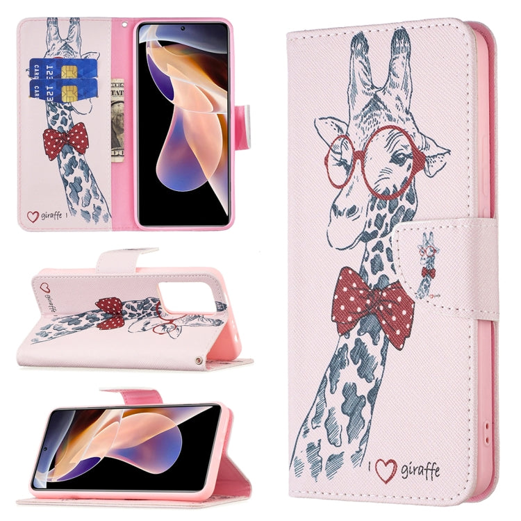 Custodia per telefono in pelle con motivo a disegno colorato, For Xiaomi Redmi Note 11T 5G / M4 Pro 5G, For Xiaomi Redmi Note 11 Pro / 11 Pro+, For Samsung Galaxy A53 5G