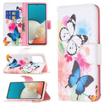 Custodia per telefono in pelle con motivo a disegno colorato, For Xiaomi Redmi Note 11T 5G / M4 Pro 5G, For Xiaomi Redmi Note 11 Pro / 11 Pro+, For Samsung Galaxy A53 5G