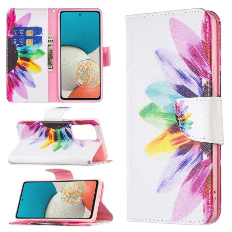 Custodia per telefono in pelle con motivo a disegno colorato, For Xiaomi Redmi Note 11T 5G / M4 Pro 5G, For Xiaomi Redmi Note 11 Pro / 11 Pro+, For Samsung Galaxy A53 5G