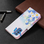 Custodia per telefono in pelle con motivo a disegno colorato, For Samsung Galaxy M52 5G