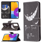 Custodia per telefono in pelle con motivo a disegno colorato, For Samsung Galaxy M52 5G