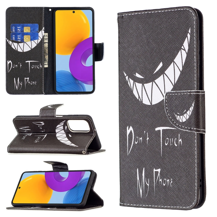 Custodia per telefono in pelle con motivo a disegno colorato, For Samsung Galaxy M52 5G