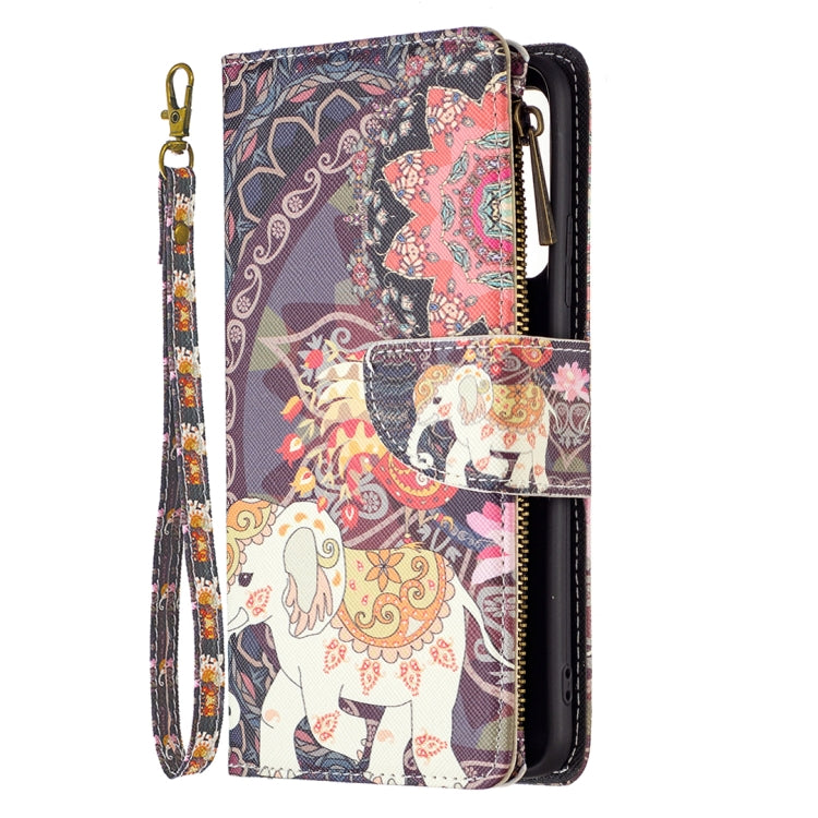 Custodia per telefono in pelle con cerniera con motivo a disegno colorato, For Xiaomi Redmi Note 11 5G, For Xiaomi Redmi Note 11 Pro / 11 Pro+, For Xiaomi Redmi Note 11  5G