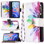 Custodia per telefono in pelle con cerniera con motivo a disegno colorato, For Xiaomi Redmi Note 11 5G, For Xiaomi Redmi Note 11 Pro / 11 Pro+, For Xiaomi Redmi Note 11  5G