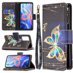 Custodia per telefono in pelle con cerniera con motivo a disegno colorato, For Xiaomi Redmi Note 11 5G, For Xiaomi Redmi Note 11 Pro / 11 Pro+, For Xiaomi Redmi Note 11  5G