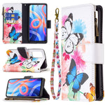 Custodia per telefono in pelle con cerniera con motivo a disegno colorato, For Xiaomi Redmi Note 11 5G, For Xiaomi Redmi Note 11 Pro / 11 Pro+, For Xiaomi Redmi Note 11  5G