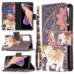 Custodia per telefono in pelle con cerniera con motivo a disegno colorato, For Xiaomi Redmi Note 11 5G, For Xiaomi Redmi Note 11 Pro / 11 Pro+, For Xiaomi Redmi Note 11  5G