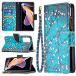 Custodia per telefono in pelle con cerniera con motivo a disegno colorato, For Xiaomi Redmi Note 11 5G, For Xiaomi Redmi Note 11 Pro / 11 Pro+, For Xiaomi Redmi Note 11  5G