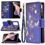 Custodia per telefono in pelle con cerniera con motivo a disegno colorato, For Xiaomi Redmi Note 11 5G, For Xiaomi Redmi Note 11 Pro / 11 Pro+, For Xiaomi Redmi Note 11  5G
