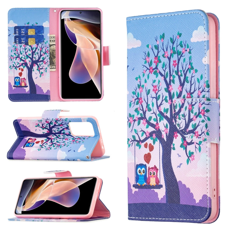 Custodia per telefono in pelle con disegno colorato, For Xiaomi Redmi Note 11 Pro / 11 Pro+, For Xiaomi Redmi Note 11 5G
