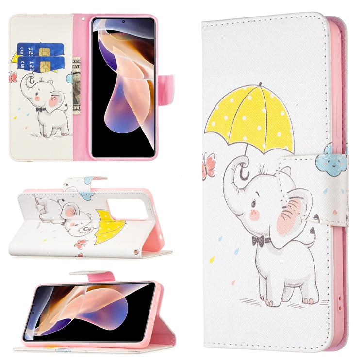 Custodia per telefono in pelle con disegno colorato, For Xiaomi Redmi Note 11 Pro / 11 Pro+, For Xiaomi Redmi Note 11 5G