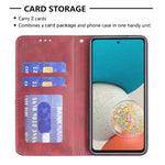 Custodia per telefono in pelle magnetica invisibile prismatica, For Samsung Galaxy A53 5G