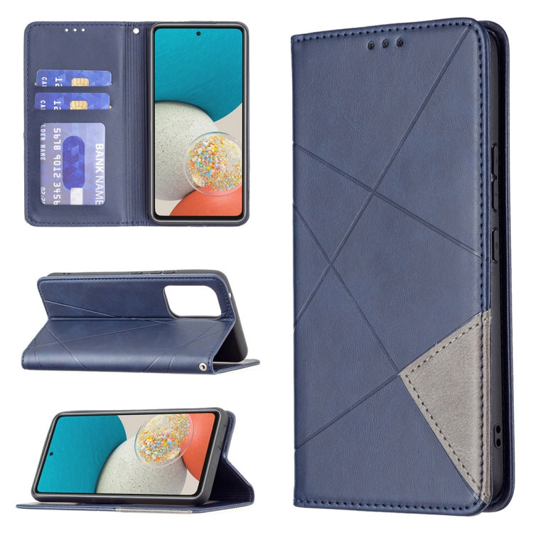 Custodia per telefono in pelle magnetica invisibile prismatica, For Samsung Galaxy A53 5G