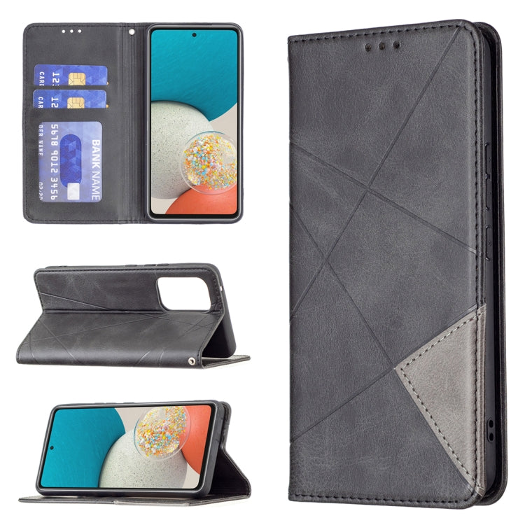 Custodia per telefono in pelle magnetica invisibile prismatica, For Samsung Galaxy A53 5G