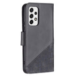 Custodia per telefono in pelle PU con texture coccodrillo abbinata, For Samsung Galaxy A53 5G