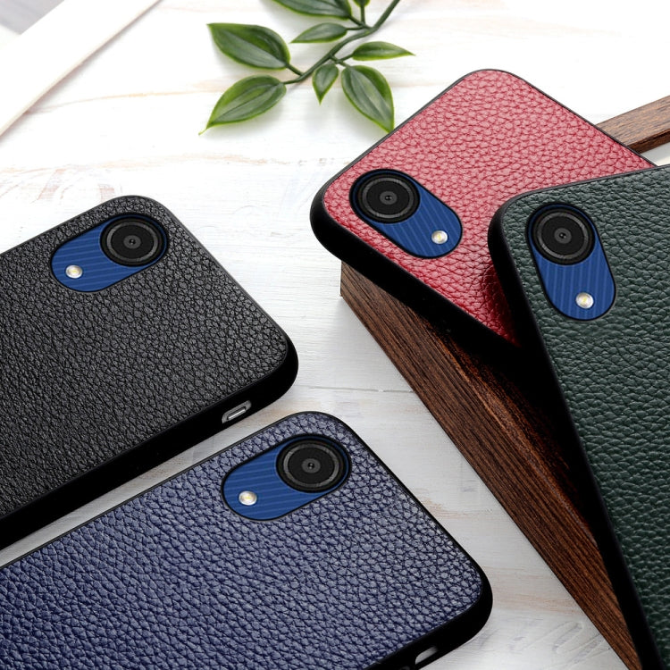 Custodia per telefono in pelle con texture Litchi, For Samsung Galaxy A03 Core, For Samsung Galaxy A53 5G