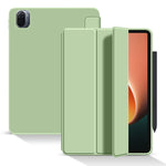Custodia per tablet in pelle a nido d'ape opaca Skin Feel con staffa ripiegabile in tre parti, For Xiaomi Pad 5 / Pad 5 Pro