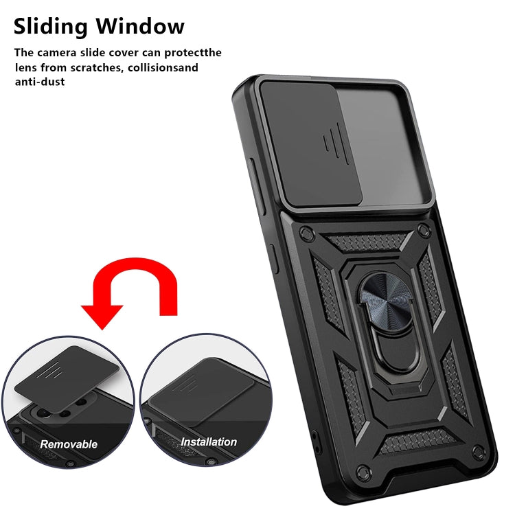 Design della fotocamera scorrevole Custodia per telefono in TPU + PC, For Samsung Galaxy A03s EU Version, For Samsung Galaxy A03s US Version, For Samsung Galaxy A33 5G, For Xiaomi Redmi Note 10 Pro 5G