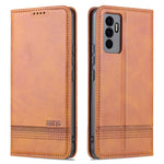 AZNS Custodia per telefono in pelle a vibrazione orizzontale con struttura in vitello magnetico, For vivo S10e / V23e, For vivo T1, For Honor X30i