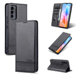 AZNS Custodia per telefono in pelle a vibrazione orizzontale con struttura in vitello magnetico, For vivo S10e / V23e, For vivo T1, For Honor X30i