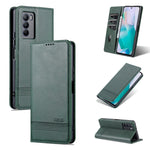 AZNS Custodia per telefono in pelle a vibrazione orizzontale con struttura in vitello magnetico, For vivo S10e / V23e, For vivo T1, For Honor X30i