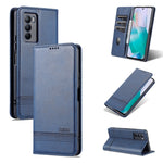 AZNS Custodia per telefono in pelle a vibrazione orizzontale con struttura in vitello magnetico, For vivo S10e / V23e, For vivo T1, For Honor X30i