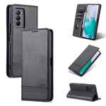 AZNS Custodia per telefono in pelle a vibrazione orizzontale con struttura in vitello magnetico, For vivo S10e / V23e, For vivo T1, For Honor X30i