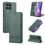AZNS Custodia per telefono in pelle a vibrazione orizzontale con struttura in vitello magnetico, For vivo S10e / V23e, For vivo T1, For Honor X30i