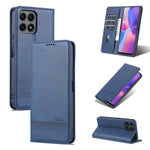 AZNS Custodia per telefono in pelle a vibrazione orizzontale con struttura in vitello magnetico, For vivo S10e / V23e, For vivo T1, For Honor X30i