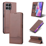 AZNS Custodia per telefono in pelle a vibrazione orizzontale con struttura in vitello magnetico, For vivo S10e / V23e, For vivo T1, For Honor X30i