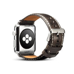 Cinturino per cinturino in pelle bovina retrò in cera d'olio, For Apple Watch Series, For Apple Watch Series 5
