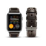 Cinturino per cinturino in pelle bovina retrò in cera d'olio, For Apple Watch Series, For Apple Watch Series 5