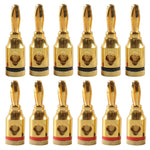 Spina audio con testa a banana da 4 mm rossa e nera placcata in oro per auto, A6520 12 in 1, A6521 24 in 1, A6522 32 in 1