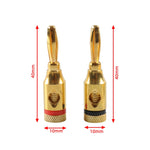 Spina audio con testa a banana da 4 mm rossa e nera placcata in oro per auto, A6520 12 in 1, A6521 24 in 1, A6522 32 in 1