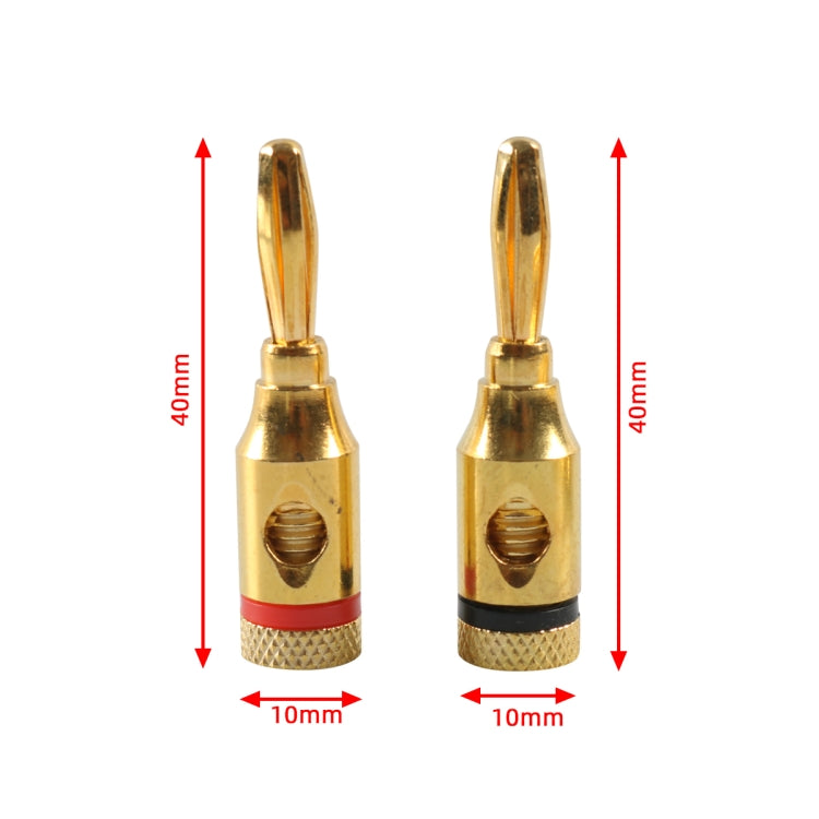 Spina audio con testa a banana da 4 mm rossa e nera placcata in oro per auto, A6520 12 in 1, A6521 24 in 1, A6522 32 in 1