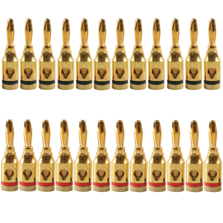 Spina audio con testa a banana da 4 mm rossa e nera placcata in oro per auto, A6520 12 in 1, A6521 24 in 1, A6522 32 in 1