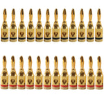 Spina audio con testa a banana da 4 mm rossa e nera placcata in oro per auto, A6520 12 in 1, A6521 24 in 1, A6522 32 in 1