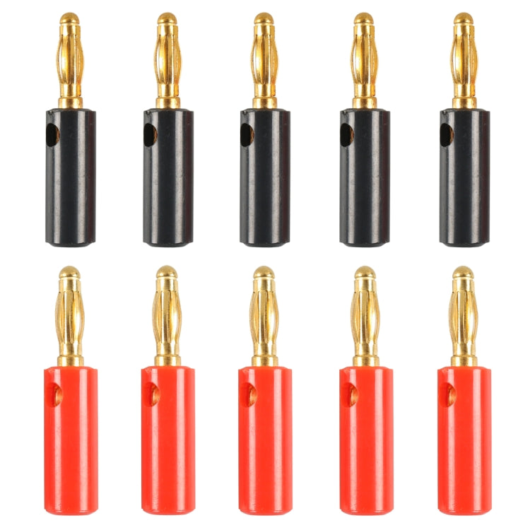 Copertura rossa e nera per auto Spina audio con testa a banana da 4 mm placcata in oro, A6545 10 in 1, A6546 20 in 1, A6549 40 in 1