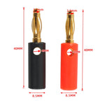 Copertura rossa e nera per auto Spina audio con testa a banana da 4 mm placcata in oro, A6545 10 in 1, A6546 20 in 1, A6549 40 in 1