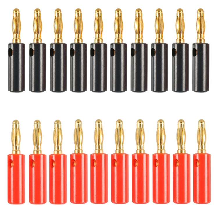 Copertura rossa e nera per auto Spina audio con testa a banana da 4 mm placcata in oro, A6545 10 in 1, A6546 20 in 1, A6549 40 in 1
