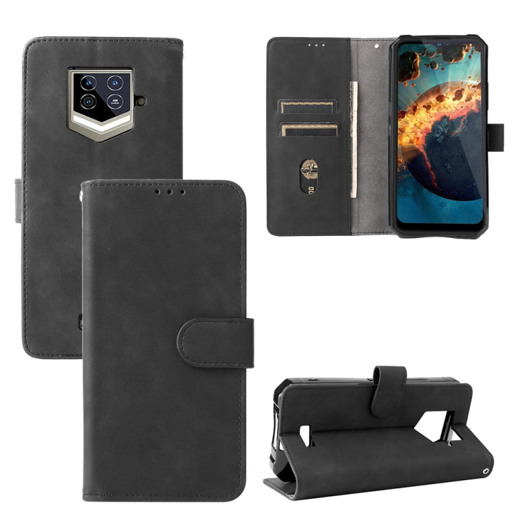Custodia per telefono in pelle con fibbia magnetica tinta unita, For Oukitel WP15 5G
