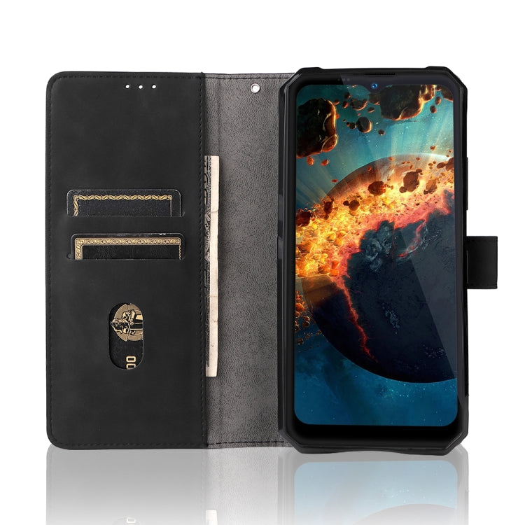 Custodia per telefono in pelle con fibbia magnetica tinta unita, For Oukitel WP15 5G