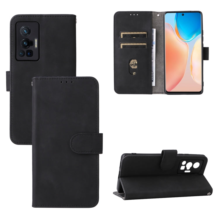 Custodia per telefono in pelle con fibbia magnetica tinta unita, For vivo X70 Pro, For vivo Y3s 2021