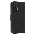 Custodia per telefono in pelle con fibbia magnetica tinta unita, For vivo X70 Pro, For vivo Y3s 2021