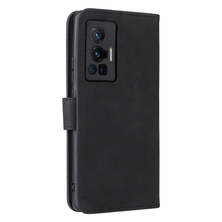 Custodia per telefono in pelle con fibbia magnetica tinta unita, For vivo X70 Pro, For vivo Y3s 2021