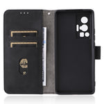 Custodia per telefono in pelle con fibbia magnetica tinta unita, For vivo X70 Pro, For vivo Y3s 2021