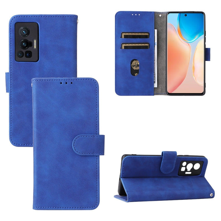 Custodia per telefono in pelle con fibbia magnetica tinta unita, For vivo X70 Pro, For vivo Y3s 2021