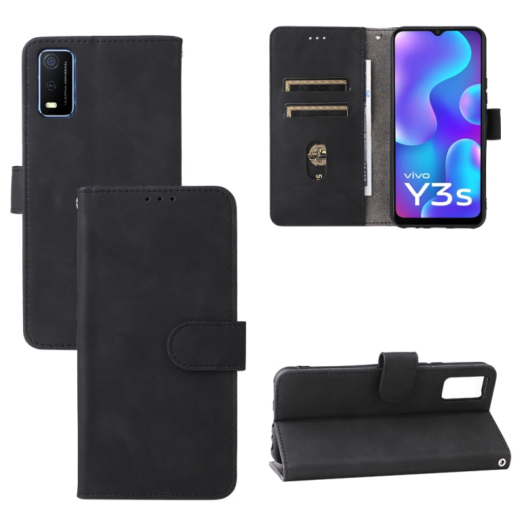 Custodia per telefono in pelle con fibbia magnetica tinta unita, For vivo X70 Pro, For vivo Y3s 2021