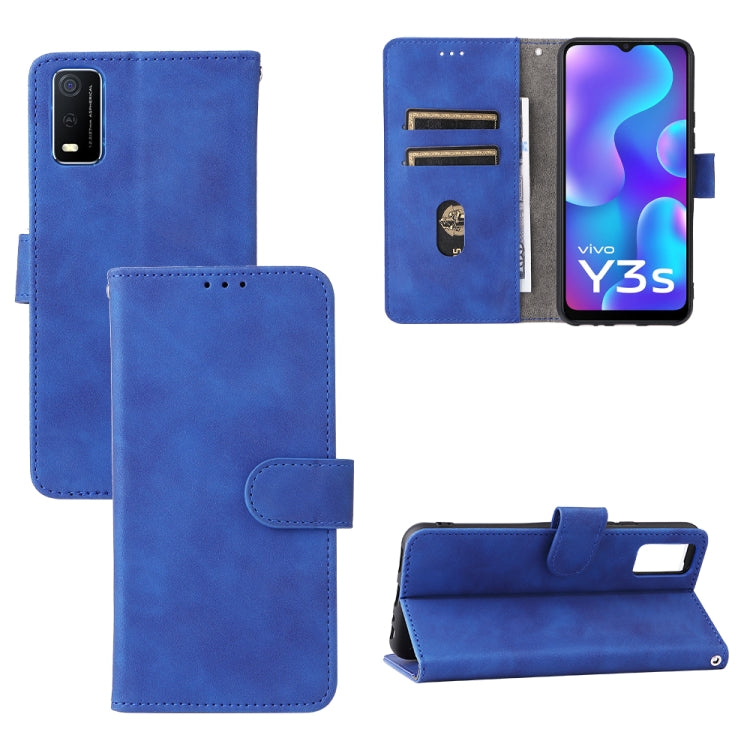 Custodia per telefono in pelle con fibbia magnetica tinta unita, For vivo X70 Pro, For vivo Y3s 2021